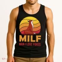 Man I Love Foxes MILF Funny Tank Top thumb 3