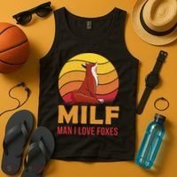 Man I Love Foxes MILF Funny Tank Top thumb 4