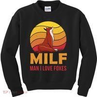 Man I Love Foxes MILF Funny Kids Sweatshirt thumb 0