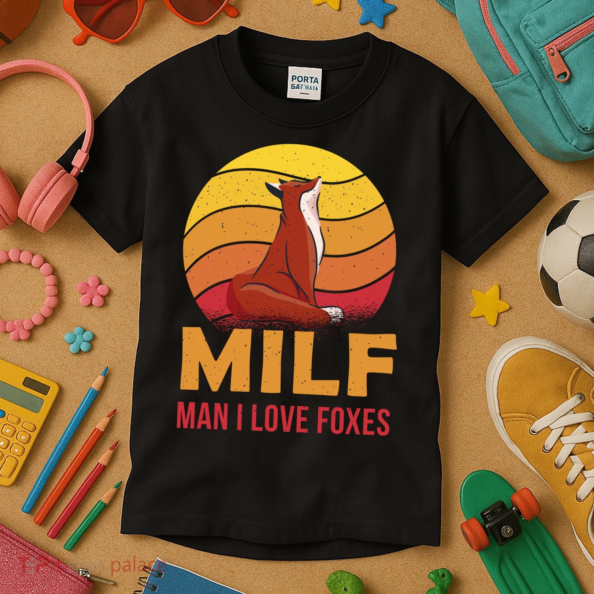 Man I Love Foxes MILF Funny Kids T-Shirt