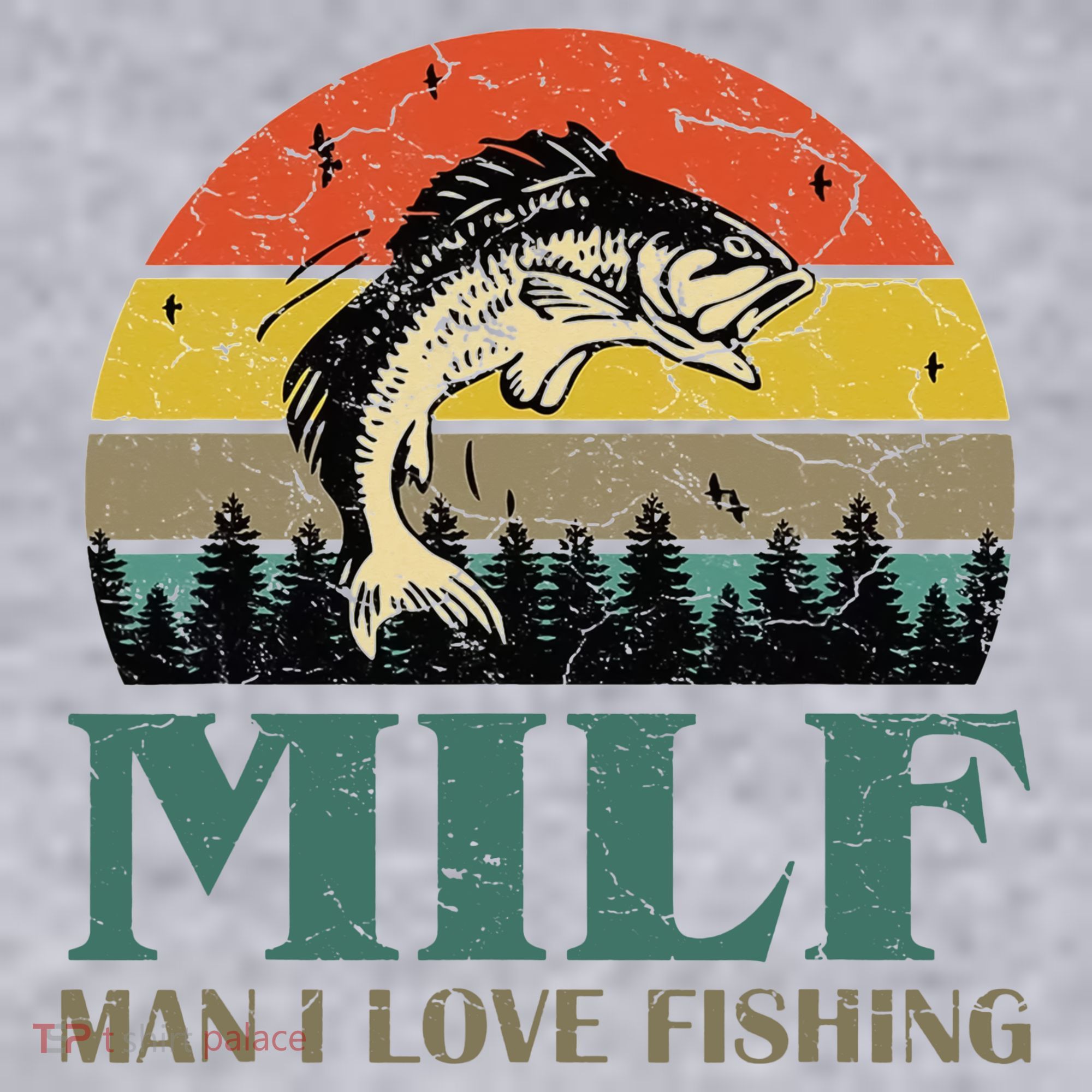 Man I Love Fishing Funny Women's Racerback Cropped Tank