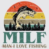 Man I Love Fishing Funny Womens Funnel Neck Pullover Hood thumb 2