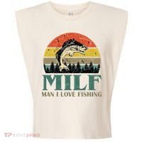 Man I Love Fishing Funny Garment-Dyed Women's Muscle Tee thumb 0