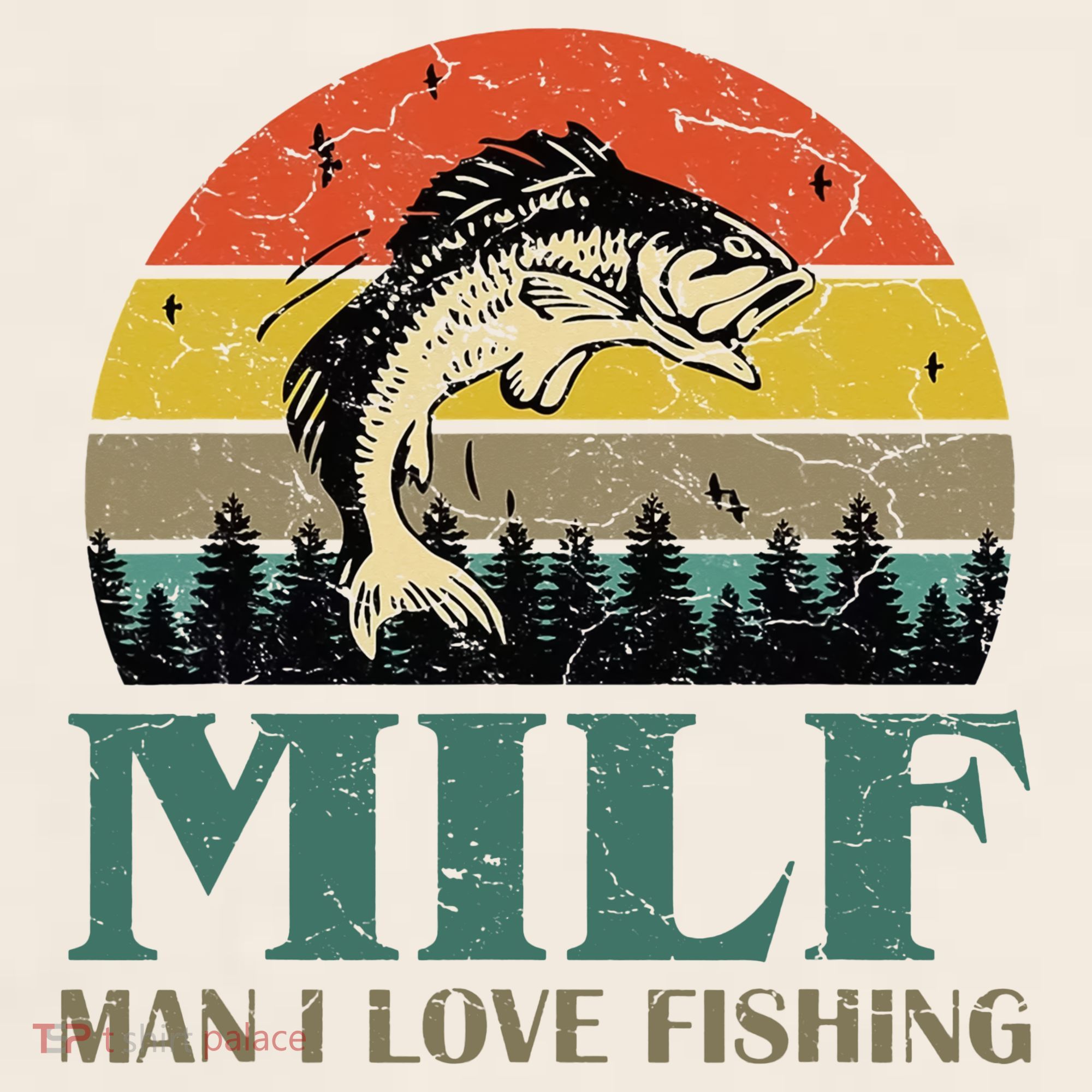 Man I Love Fishing Funny Garment-Dyed Women's Muscle Tee