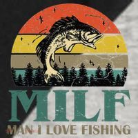 Man I Love Fishing Funny Raglan Baseball Sleeve Shirt thumb 2