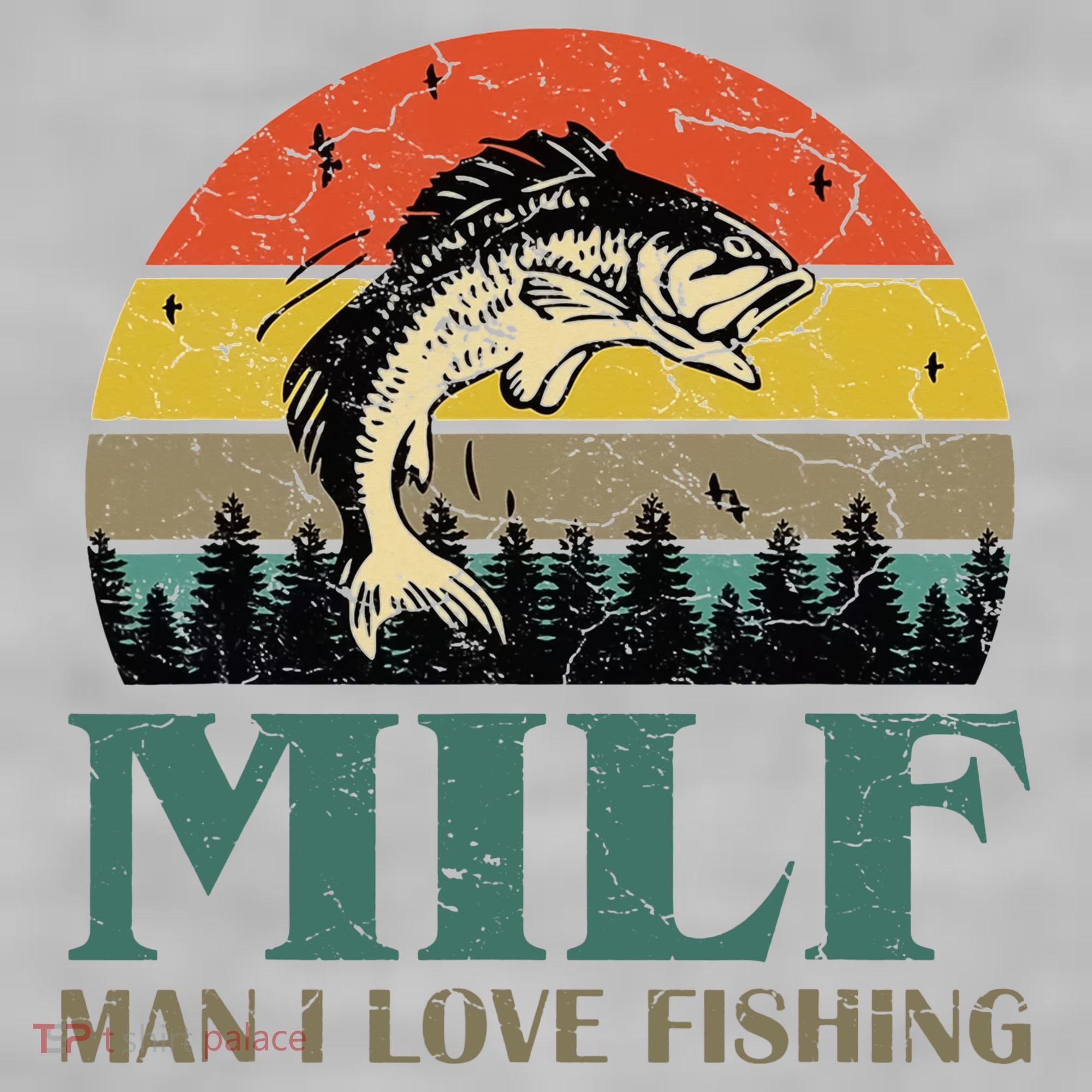 Man I Love Fishing Funny Ladies PosiCharge Tri-Blend Wicking Tank
