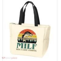 Man I Love Fishing Funny Tote Bag thumb 3