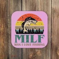 Man I Love Fishing Funny Coaster thumb 0