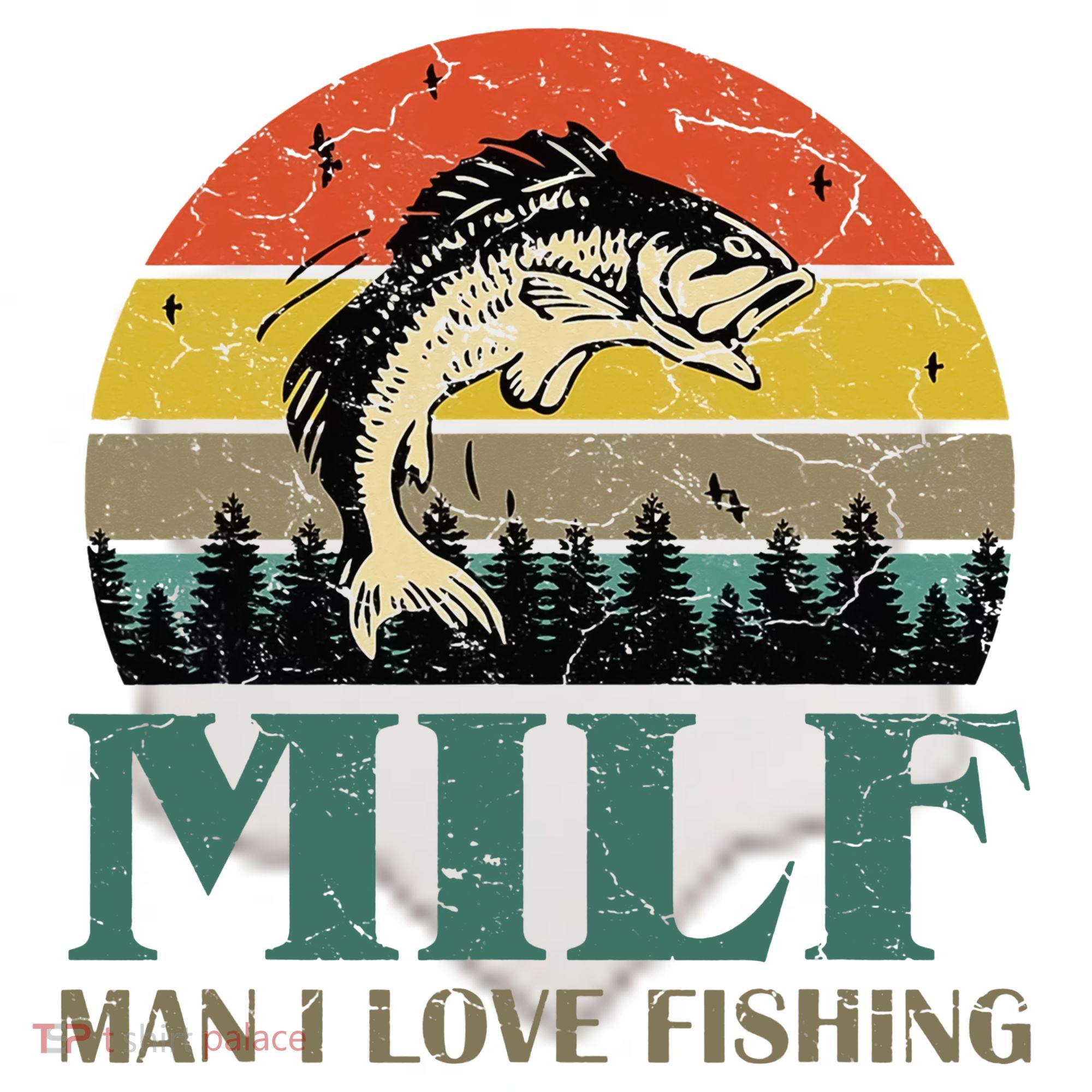 Man I Love Fishing Funny Ceramic Ornament