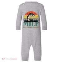 Man I Love Fishing Funny Infant Fleece One Piece thumb 0