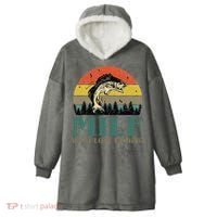 Man I Love Fishing Funny Hooded Wearable Blanket thumb 0