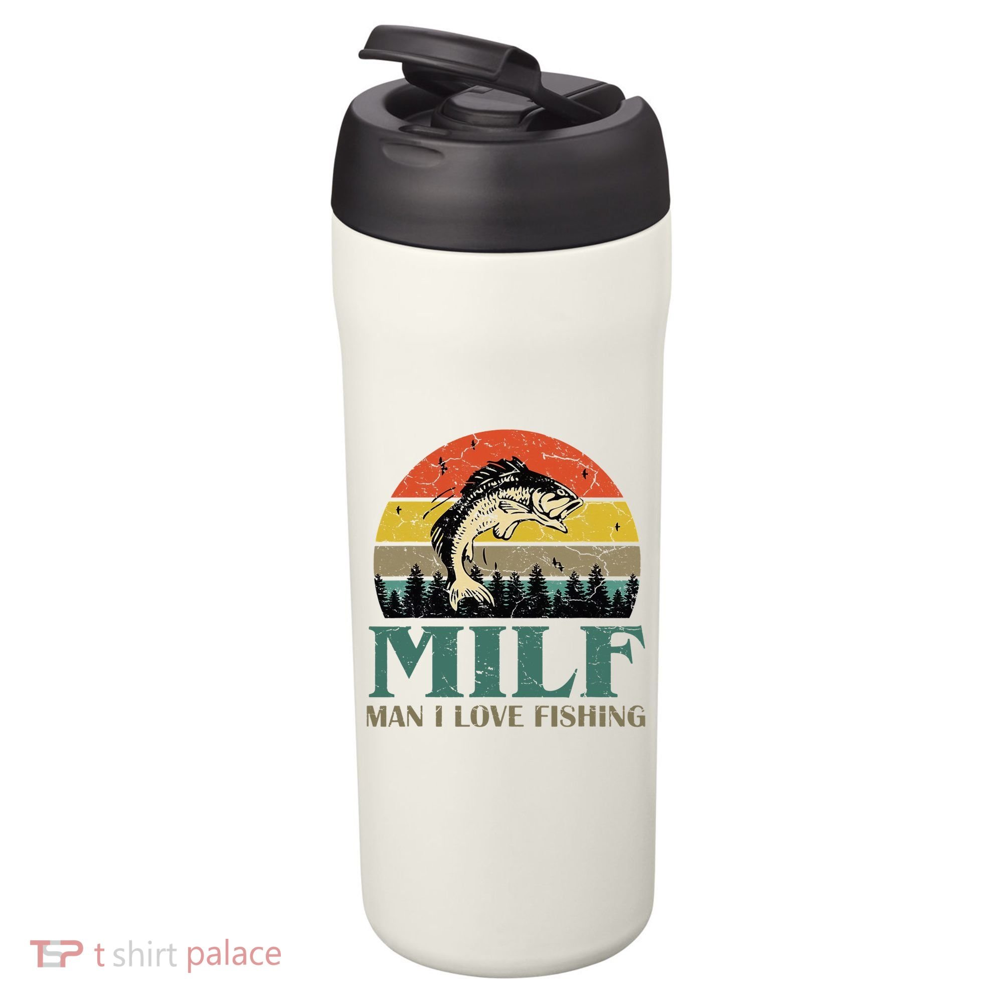 Man I Love Fishing Funny 24oz Duet Stainless Steel Tumbler
