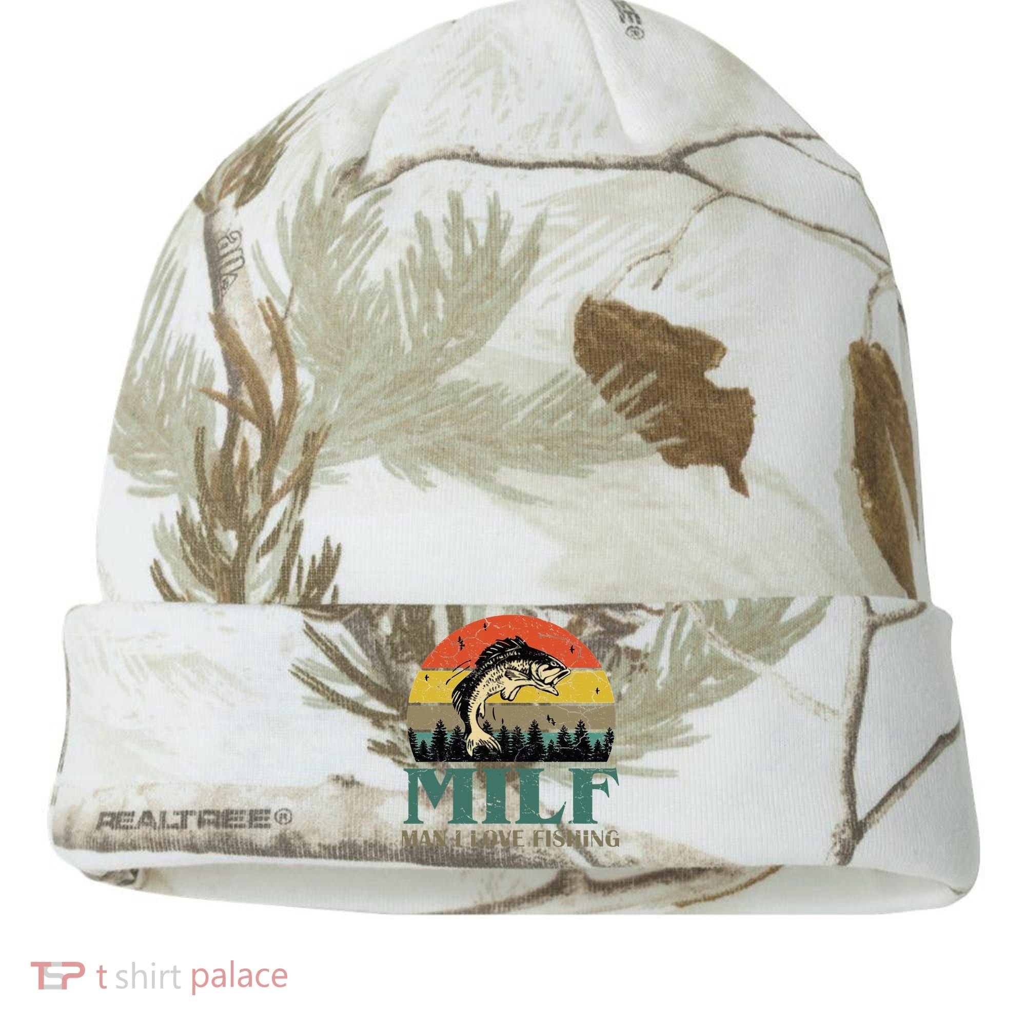 Man I Love Fishing Funny Kati Licensed 12" Camo Cuffed Beanie