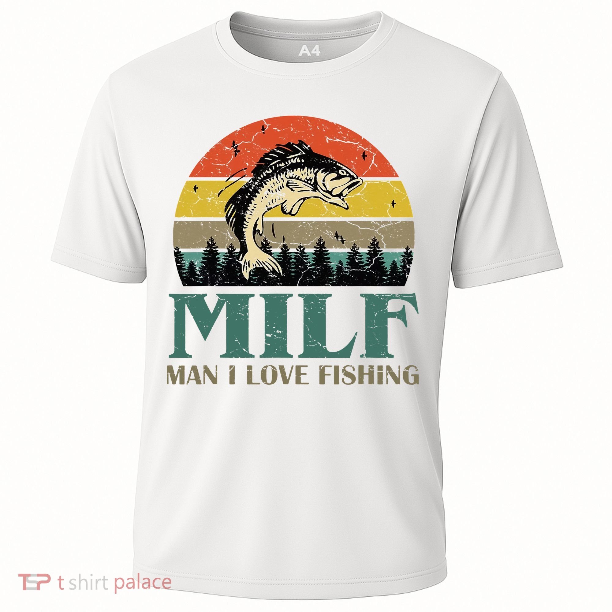 Man I Love Fishing Funny Cooling Performance Crew T-Shirt