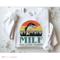 Man I Love Fishing Funny Sweatshirt thumb 2
