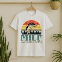 Man I Love Fishing Funny T-Shirt thumb 2