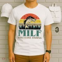 Man I Love Fishing Funny T-Shirt thumb 6