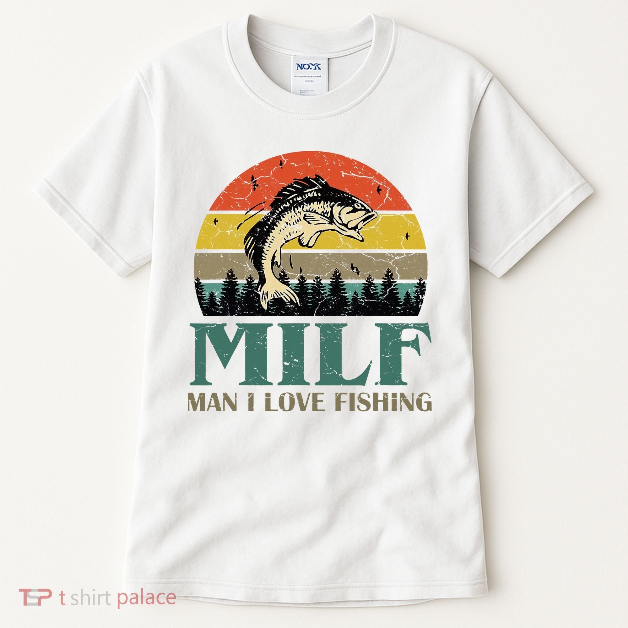 Man I Love Fishing Funny Tall T-Shirt