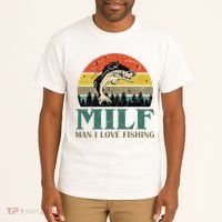 Man I Love Fishing Funny Tall T-Shirt thumb 2