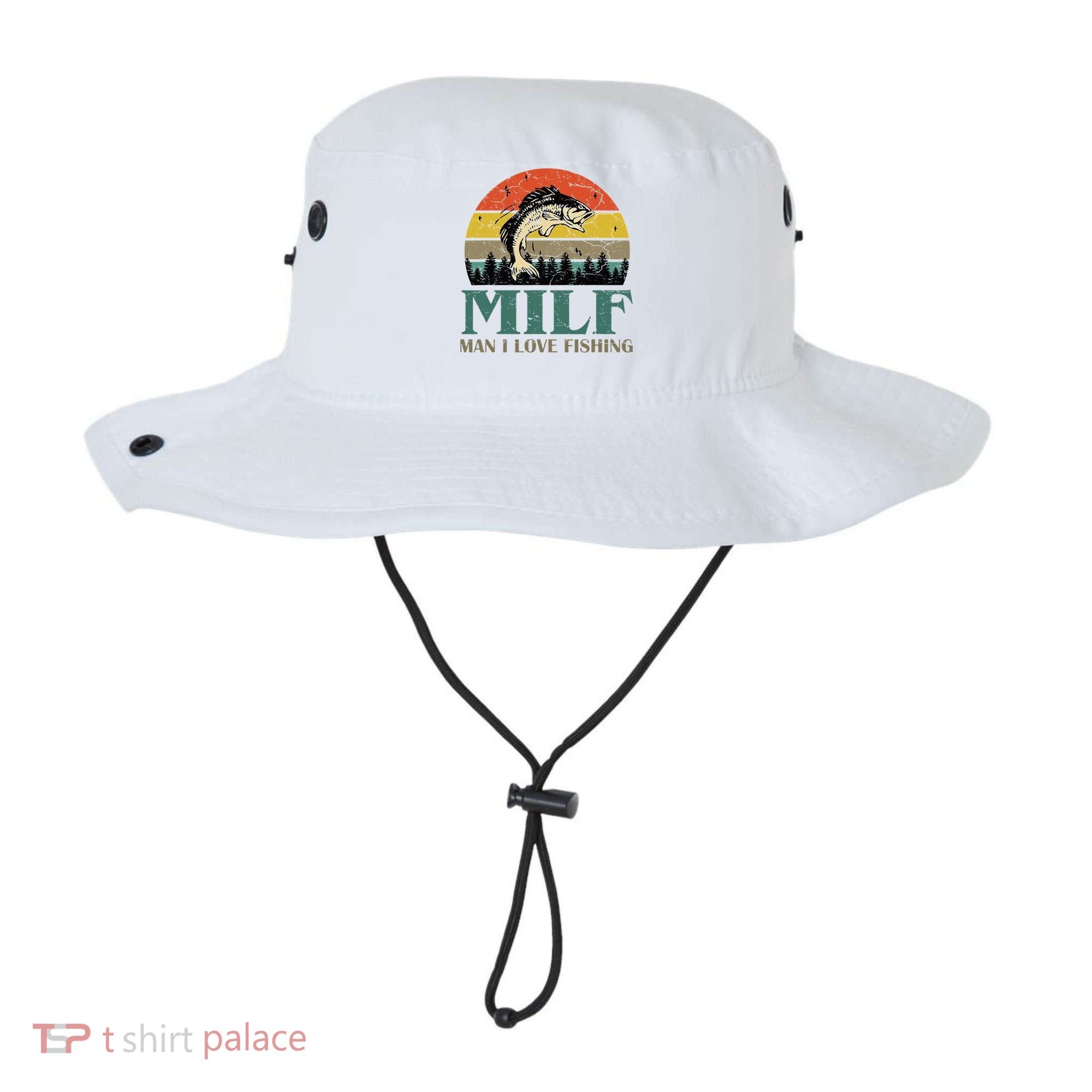 Man I Love Fishing Funny Bucket Hat