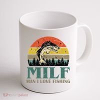 Man I Love Fishing Funny Coffee Mug thumb 1