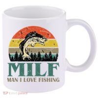Man I Love Fishing Funny 11oz C Handle Ceramic Mug thumb 0
