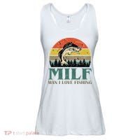Man I Love Fishing Funny Ladies Essential Flowy Tank thumb 0