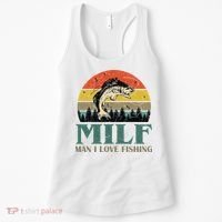 Man I Love Fishing Funny Women's Tank Top thumb 0