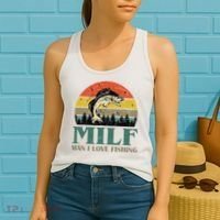 Man I Love Fishing Funny Women's Tank Top thumb 2
