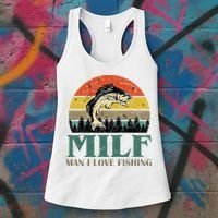 Man I Love Fishing Funny Women's Tank Top thumb 3