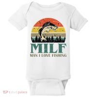 Man I Love Fishing Funny Baby Bodysuit thumb 0