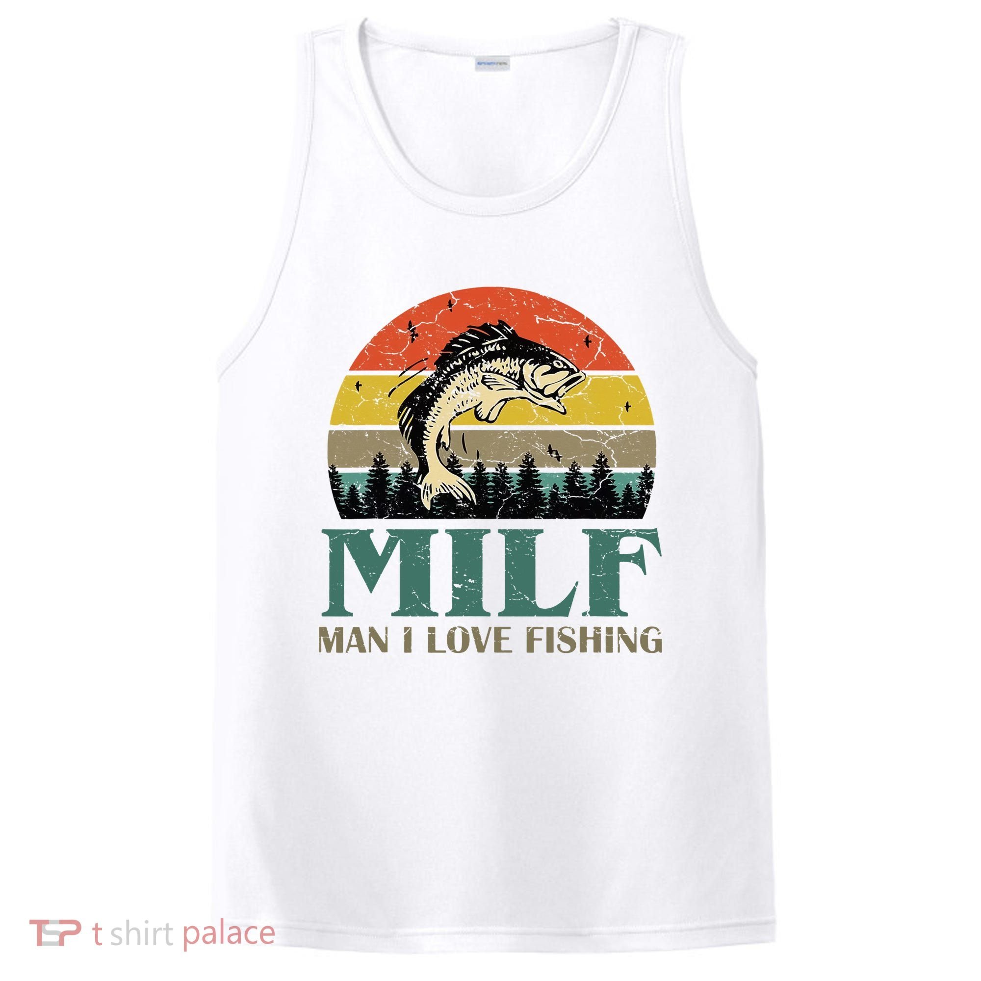 Man I Love Fishing Funny PosiCharge Competitor Tank