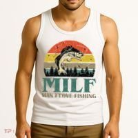 Man I Love Fishing Funny Tank Top thumb 3