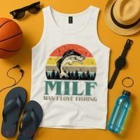 Man I Love Fishing Funny Tank Top thumb 4