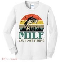 Man I Love Fishing Funny Kids Long Sleeve Shirt thumb 0