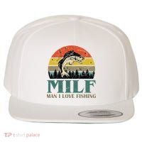 Man I Love Fishing Funny Wool Snapback Cap thumb 0