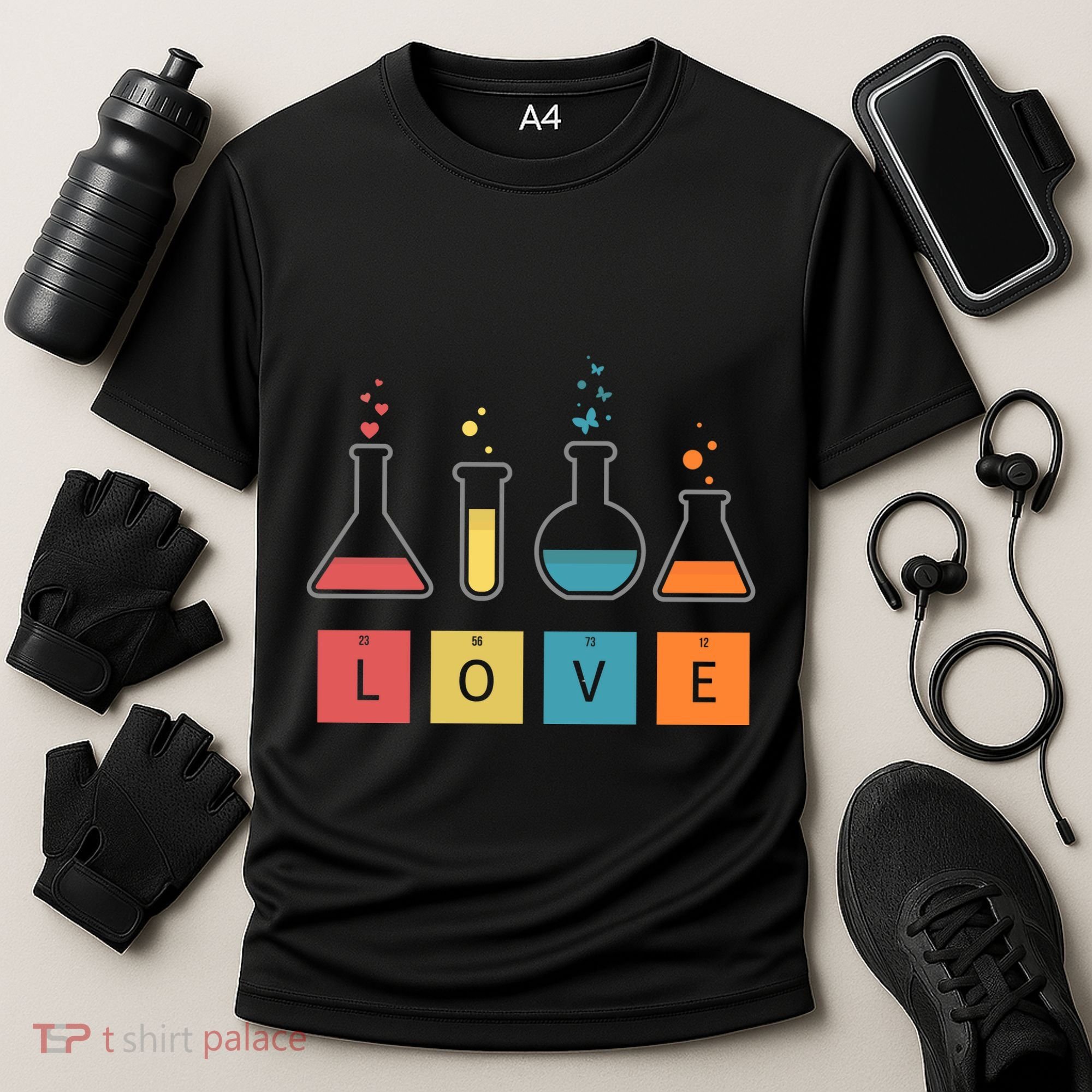 Man I Love Science Chemistry Set Cooling Performance Crew T-Shirt