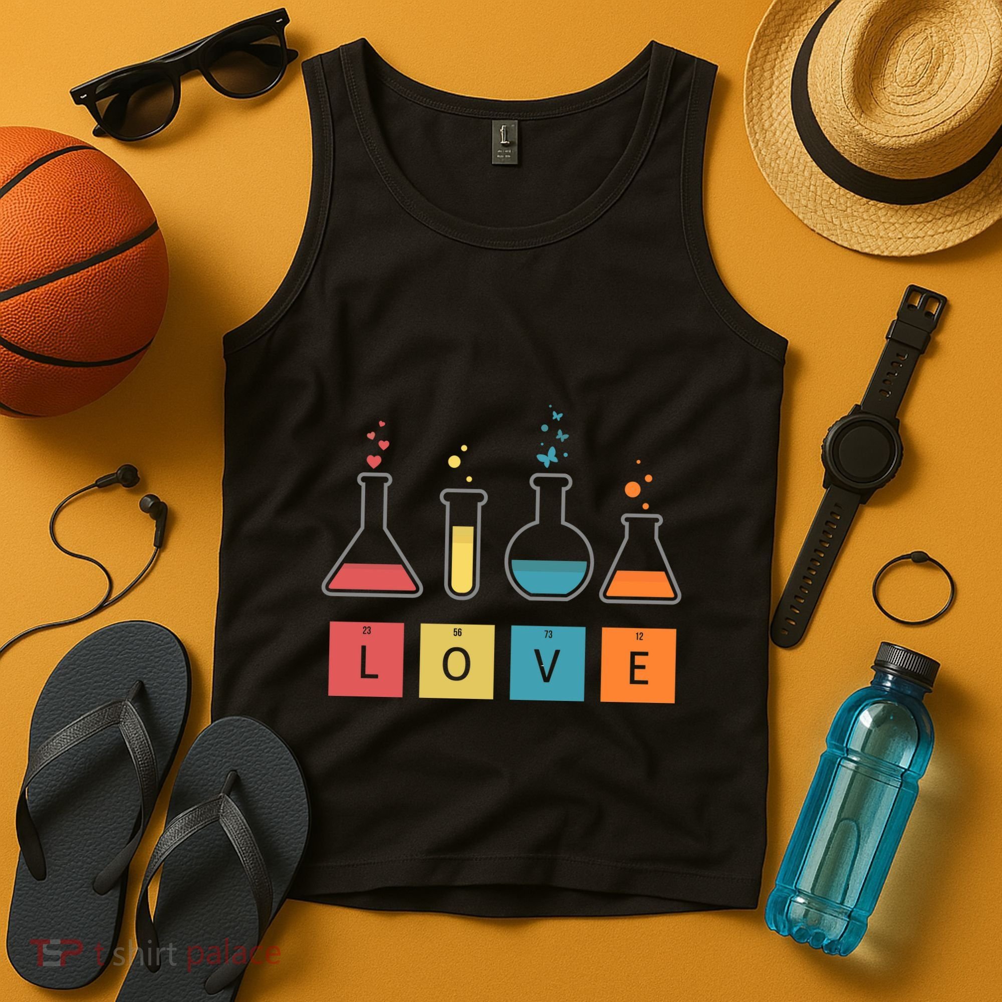 Man I Love Science Chemistry Set Tank Top