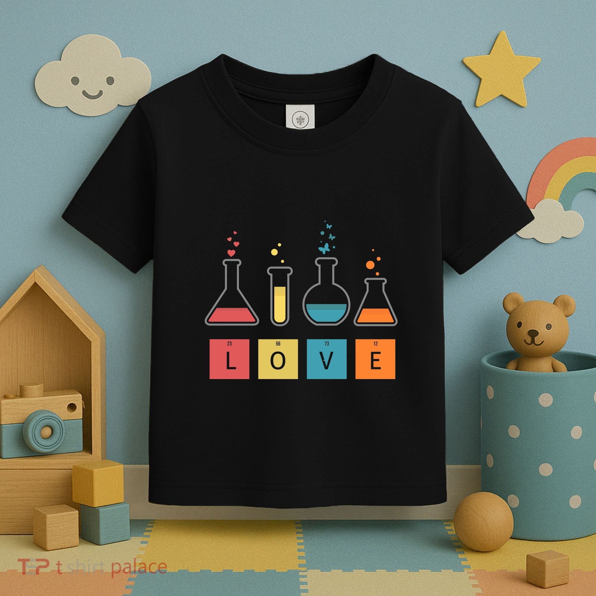 Man I Love Science Chemistry Set Toddler T-Shirt