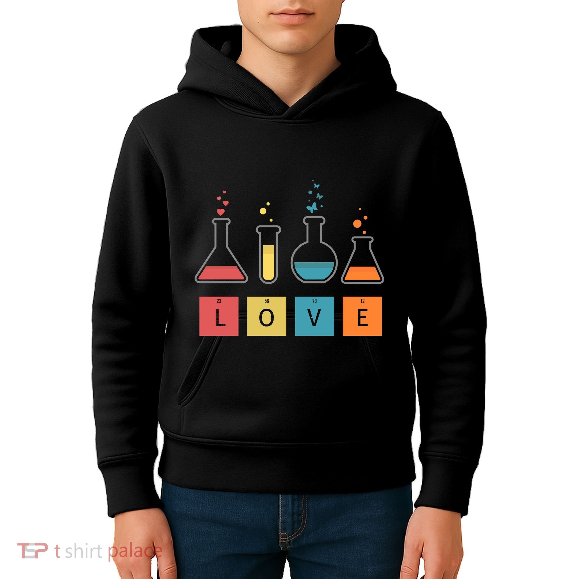 Man I Love Science Chemistry Set Kids Hoodie