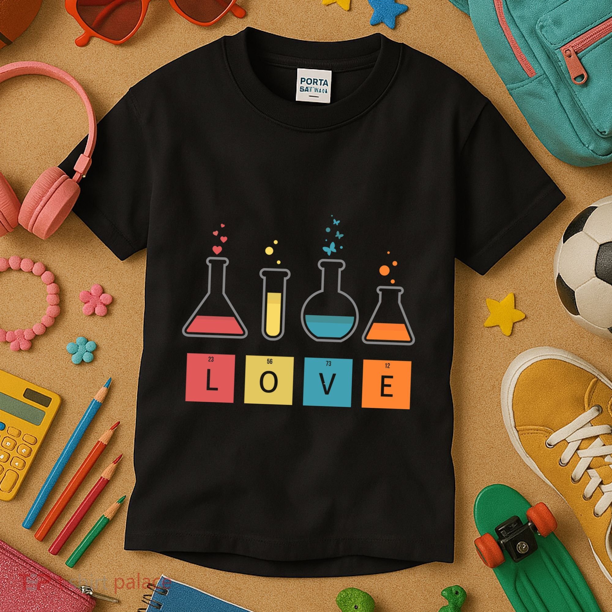 Man I Love Science Chemistry Set Kids T-Shirt