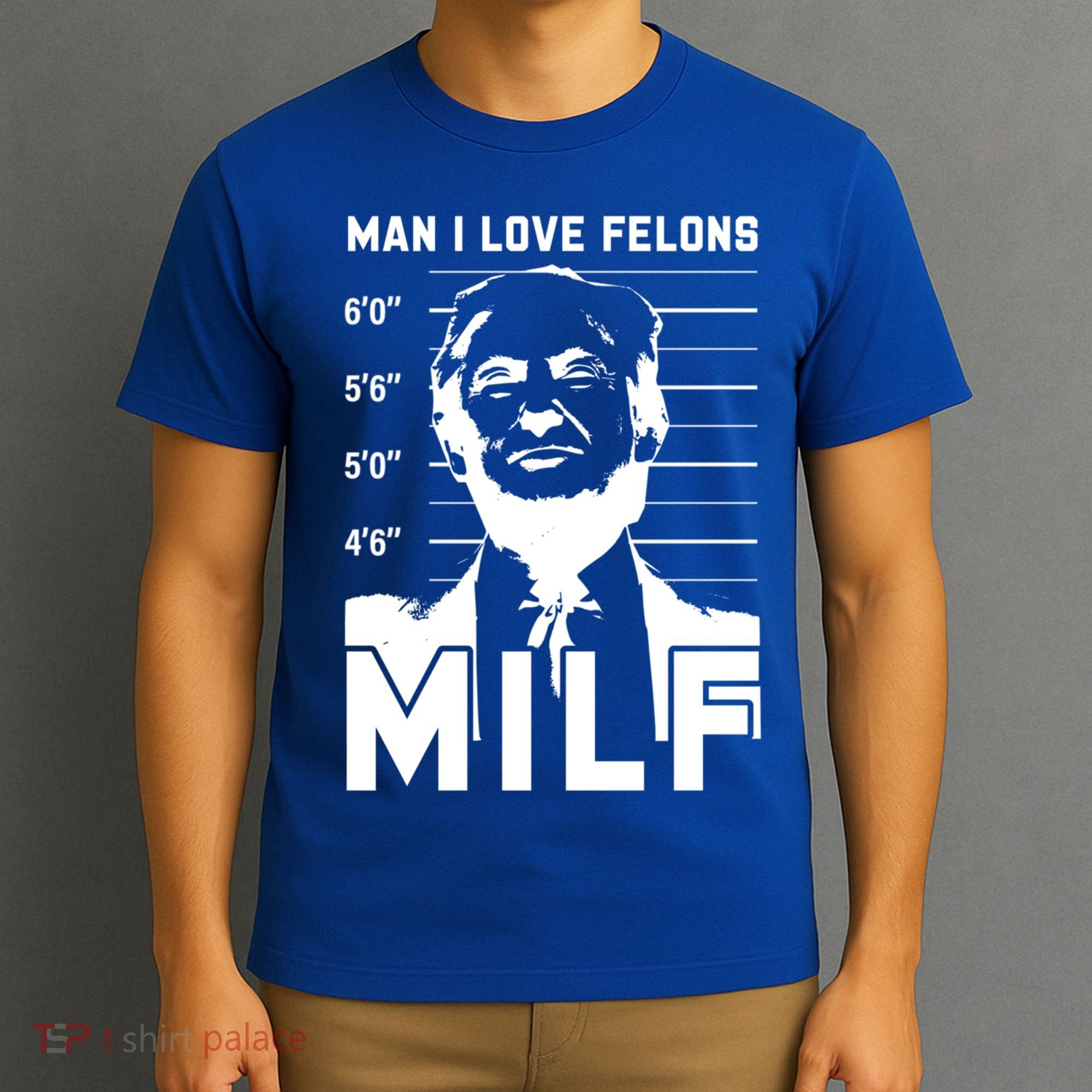 Milf I Love Felons Funny Trump Sarcastic Statet Humor Gift T-Shirt
