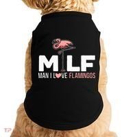 Man I Love Flamingos Bird Lover Summer Doggie Tank thumb 0