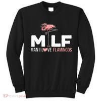 Man I Love Flamingos Bird Lover Summer Sweatshirt thumb 0