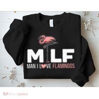 Man I Love Flamingos Bird Lover Summer Sweatshirt thumb 2