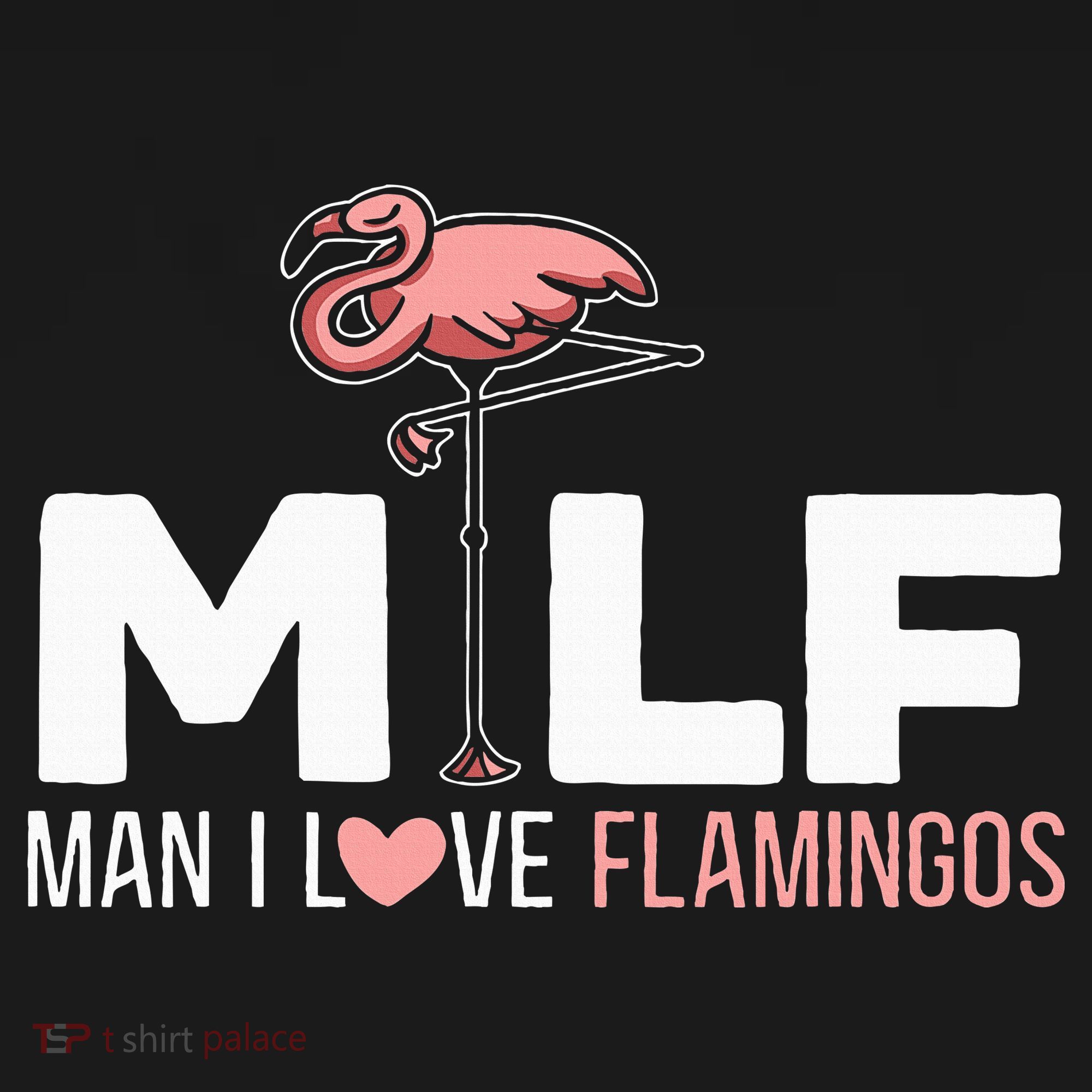 Man I Love Flamingos Bird Lover Summer T-Shirt