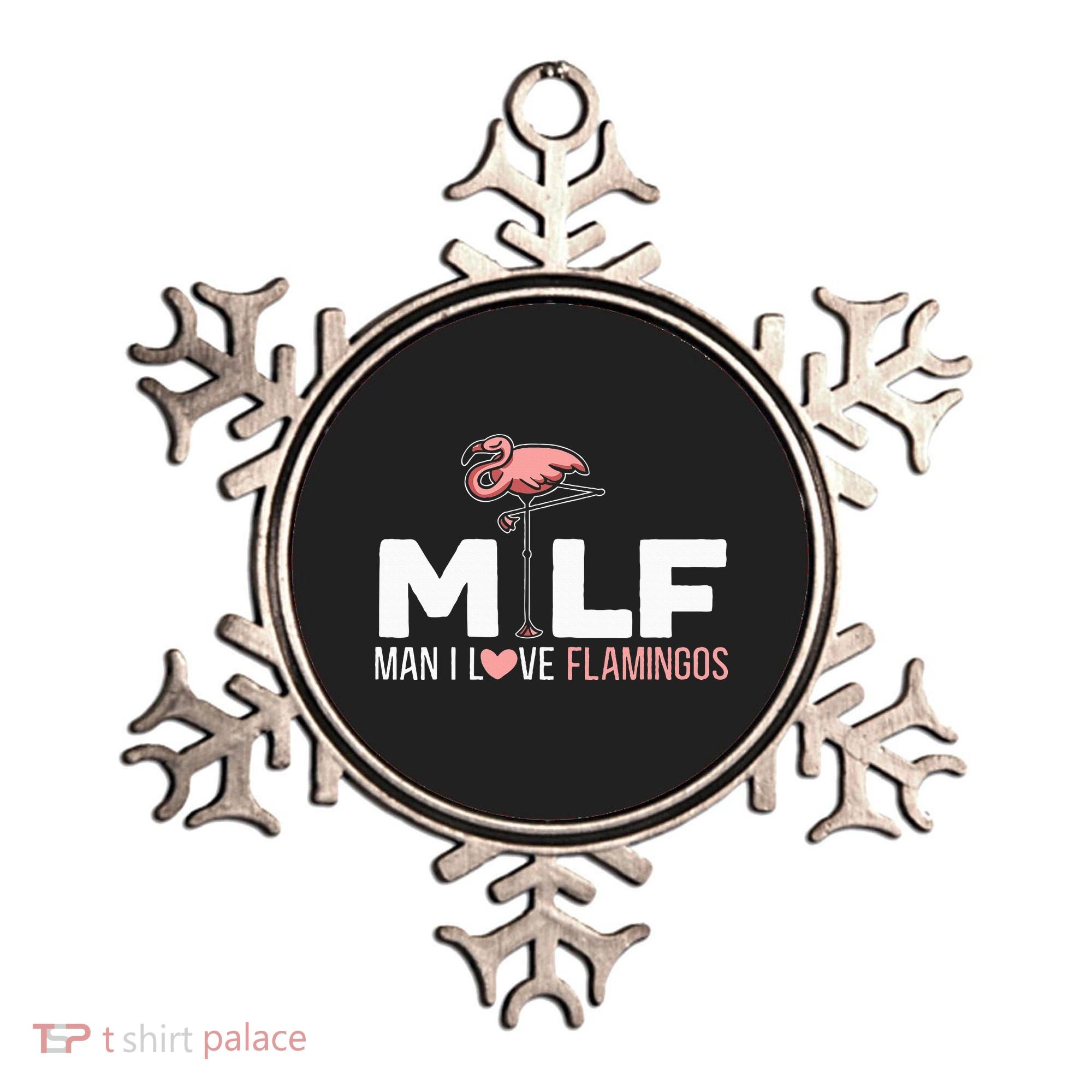 Man I Love Flamingos Bird Lover Summer Ornament