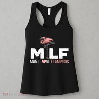 Man I Love Flamingos Bird Lover Summer Women's Tank Top thumb 3
