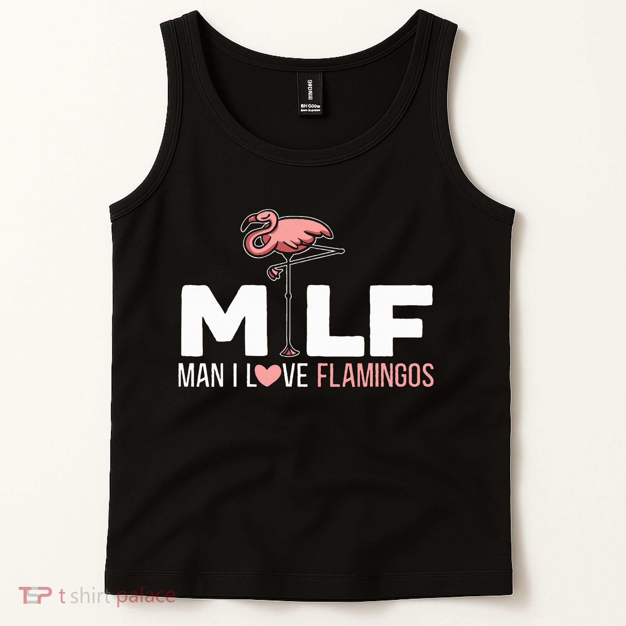 Man I Love Flamingos Bird Lover Summer Tank Top