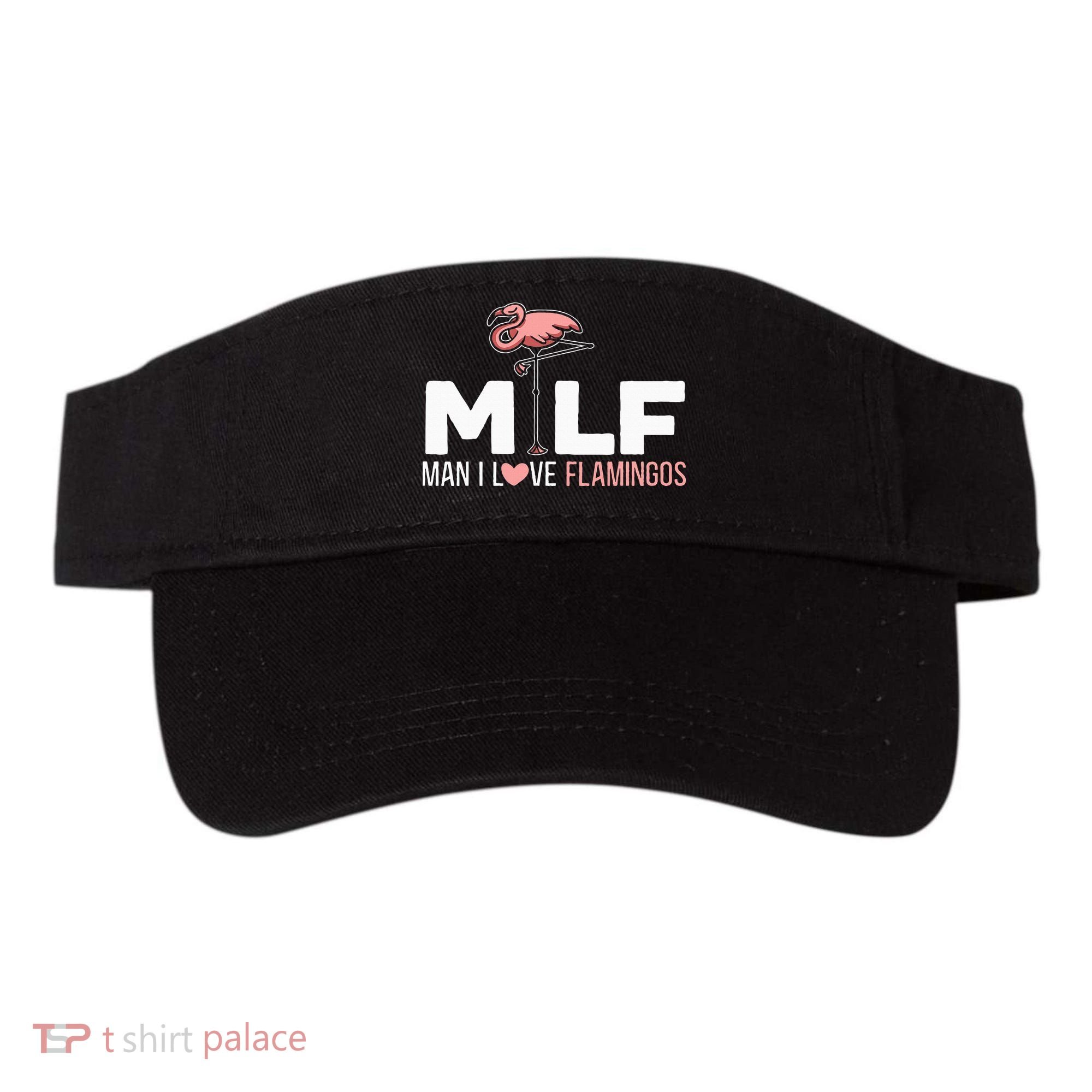 Man I Love Flamingos Bird Lover Summer Visor